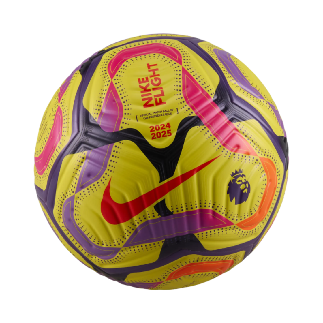 나이키 프리미어리그 플라이트 풋볼 옐로우 피어스 핑크(Nike Premier League Flight Football Yellow Fierce Pink)