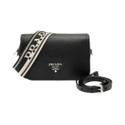 Prada Leather Shoulder Bag Black
