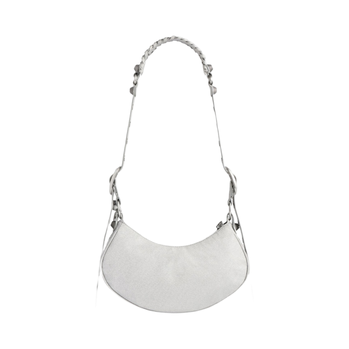 발렌시아가 르 카골 XS 숄더백 스파클링 패브릭 실버(Balenciaga Le Cagole XS Shoulder Bag Sparkling Fabric Silver) - 3