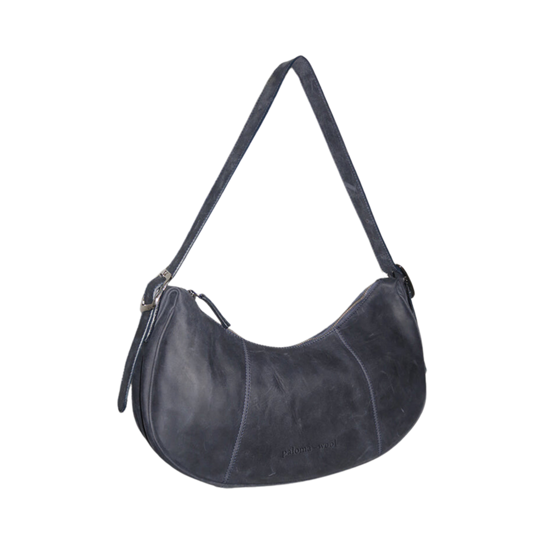 팔로마울 빅 빈 엠보스드 로고 핸드백 그레이시 블루(Paloma Wool Big Bean Embossed Logo Handbag Greyish Blue)