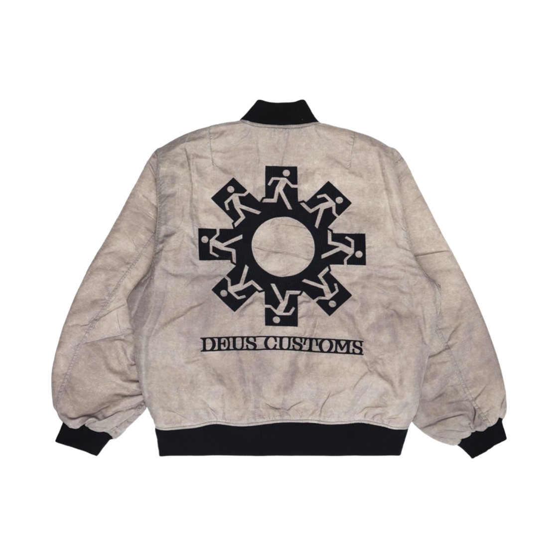 DMF236974 Deus Ex Machina Garden Bomber Jacket Vintage Grey