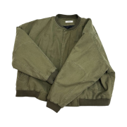 Nonnod Sulfur Dye Serge Bomber Jacket Vintage Khaki
