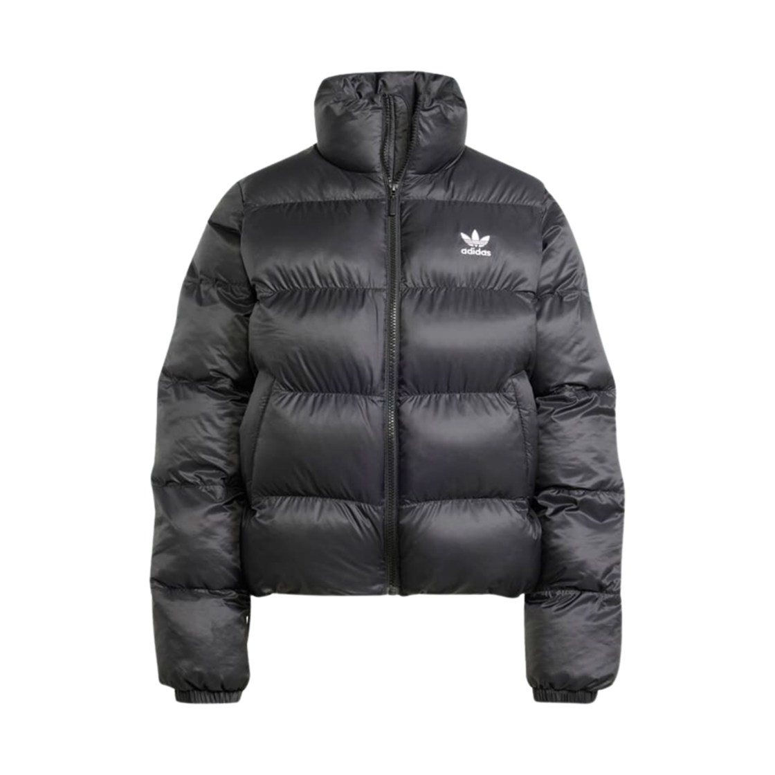 JD0420 (W) Adidas Adicolor Short Puffer Jacket Black - US Sizing