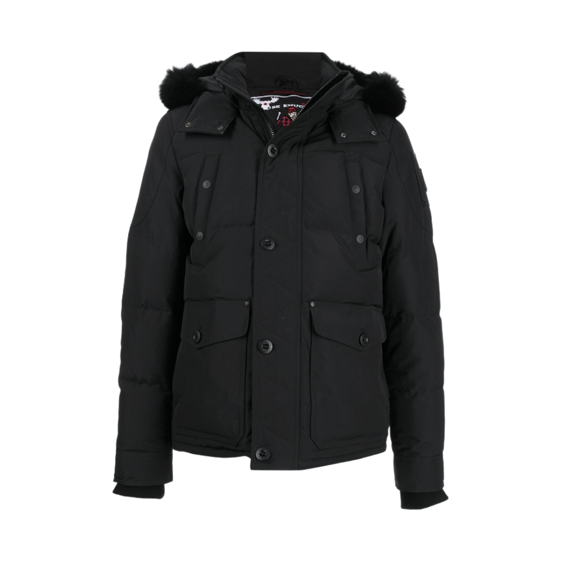 무스너클 오닉스 라운드 아일랜드 자켓 블랙 폭스 퍼 블랙(Moose Knuckles Onyx Round Island Jacket Black Fox Fur Black) - 1