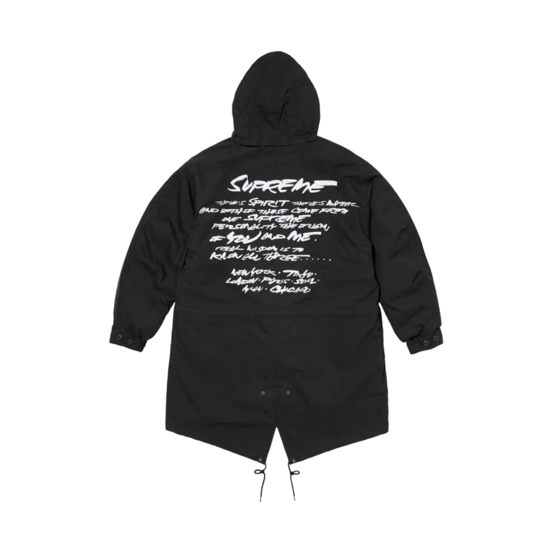 슈프림 퓨추라 피쉬테일 파카 블랙 - 24SS(Supreme Futura Fishtail Parka Black - 24SS) - 2