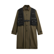 Zara x Andersson Bell Detachable Waistcoat Trench Coat Khaki