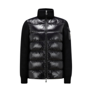 (W) Moncler Padded Wool Cardigan Black - 23FW