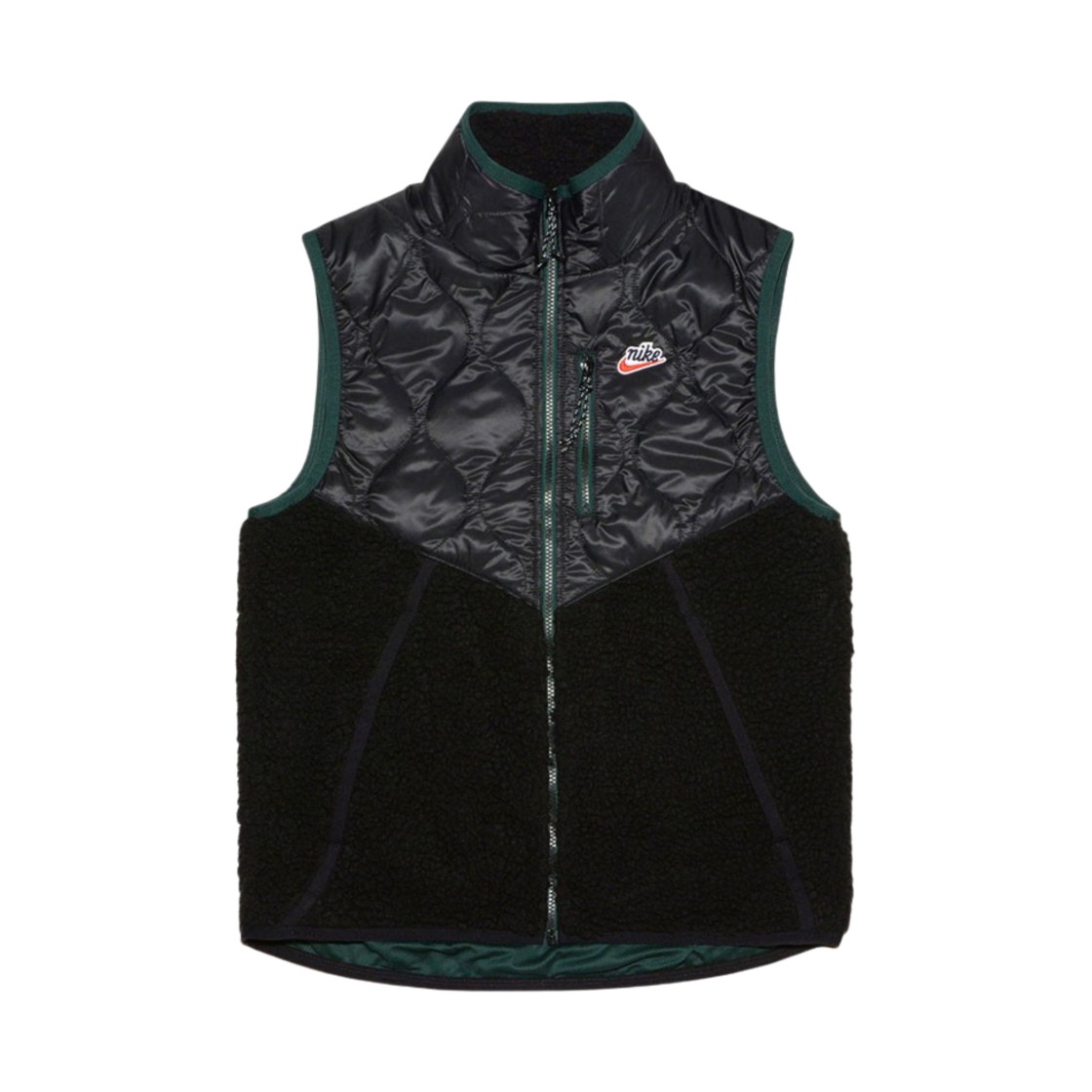 나이키 NSW 헤리티지 셰르파 베스트 인슐레이티드 블랙 - 아시아(Nike NSW Heritage Sherpa Vest Insulated Black - Asia) - 1