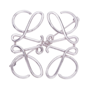 Loewe Anagram Brooch Metal Palladium