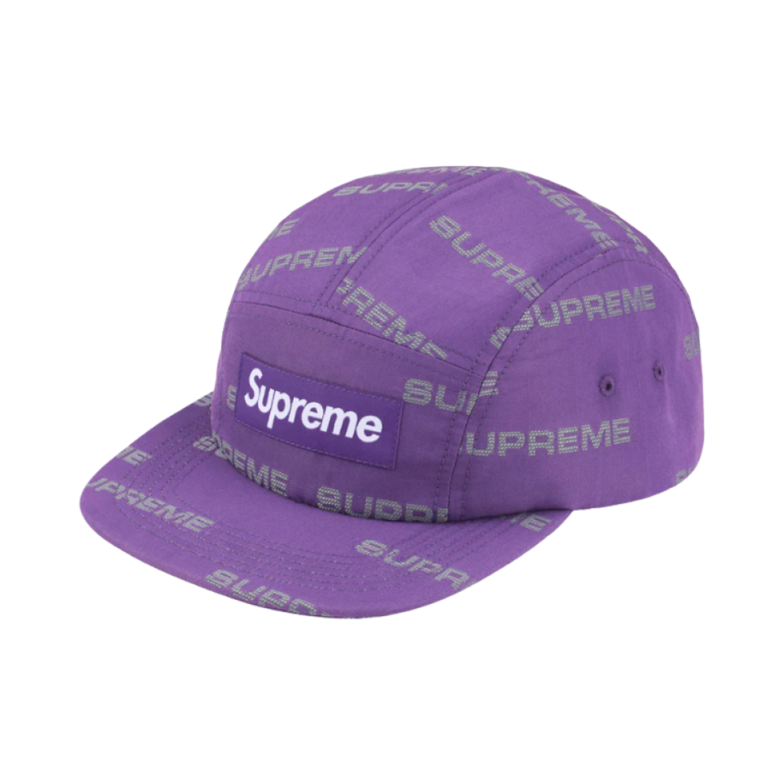 슈프림 리플렉티브 자카드 캠프캡 퍼플 - 24FW(Supreme Reflective Jacquard Camp Cap Purple - 24FW) - 1