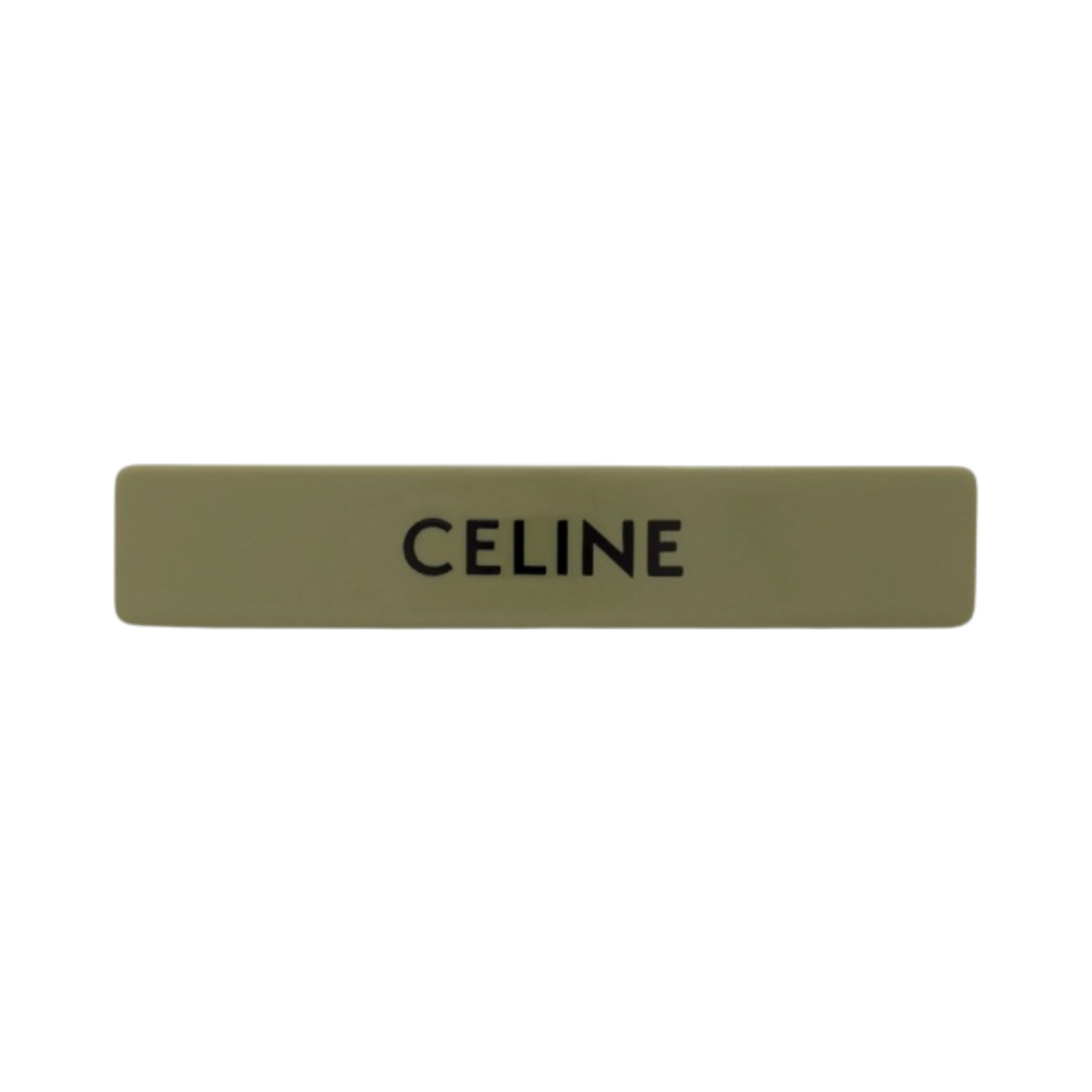 (W) 셀린느 아세테이트 & 스틸 모노크롬 헤어 클립 카키 블랙((W) Celine Monochroms Hair Clip In Acetate & Steel Khaki Black) - 1