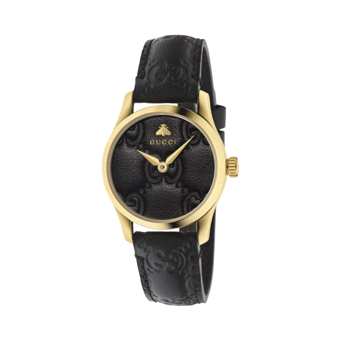 (W) 구찌 G-타임리스 쿼츠 27mm 레더 블랙((W) Gucci G-Timeless Quartz 27mm Leather Black)