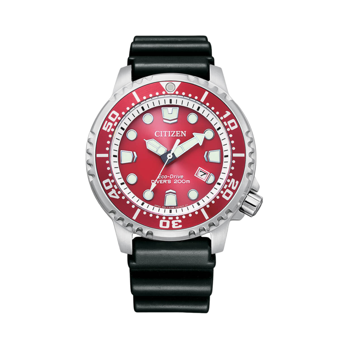 시티즌 프로마스터 마린 에코드라이브 44mm 스테인리스 스틸 레드 알루미늄 실버 블랙(Citizen Promaster Marine Eco-Drive 44mm Stainless Steel Red Aluminium Silver Black) - 1