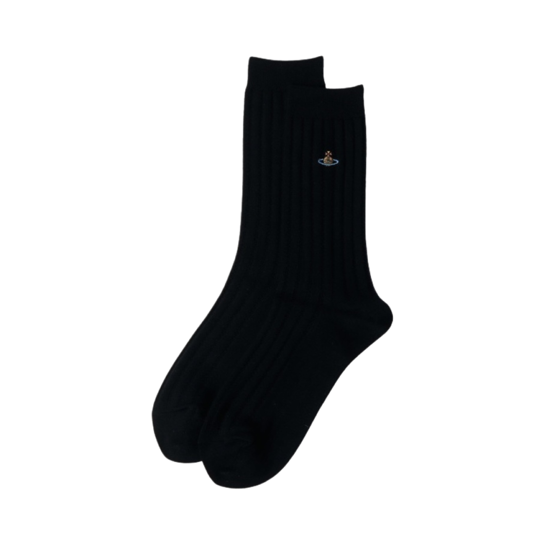 비비안 웨스트우드 원 포인트 오브 립드 크루 삭스 블랙