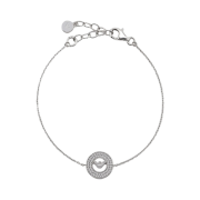 (W) Emporio Armani Sterling Silver Components Bracelet Silver