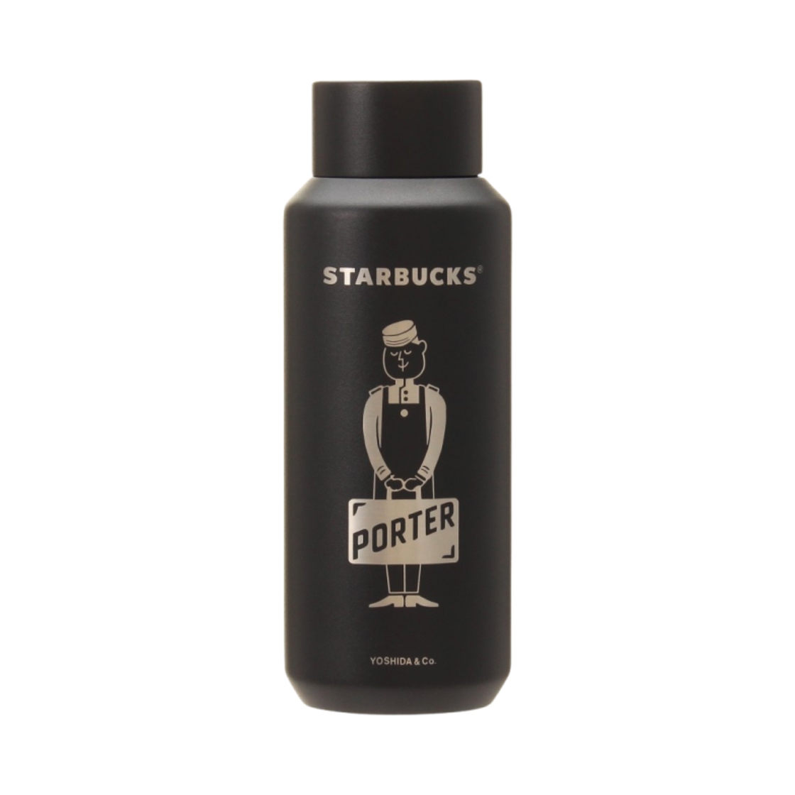 스타벅스 x 포터 리사이클드 스테인리스 스틸 보틀 매트 블랙 355ml(Starbucks x Porter Recycled Stainless Steel Bottle Matte Black 355ml)