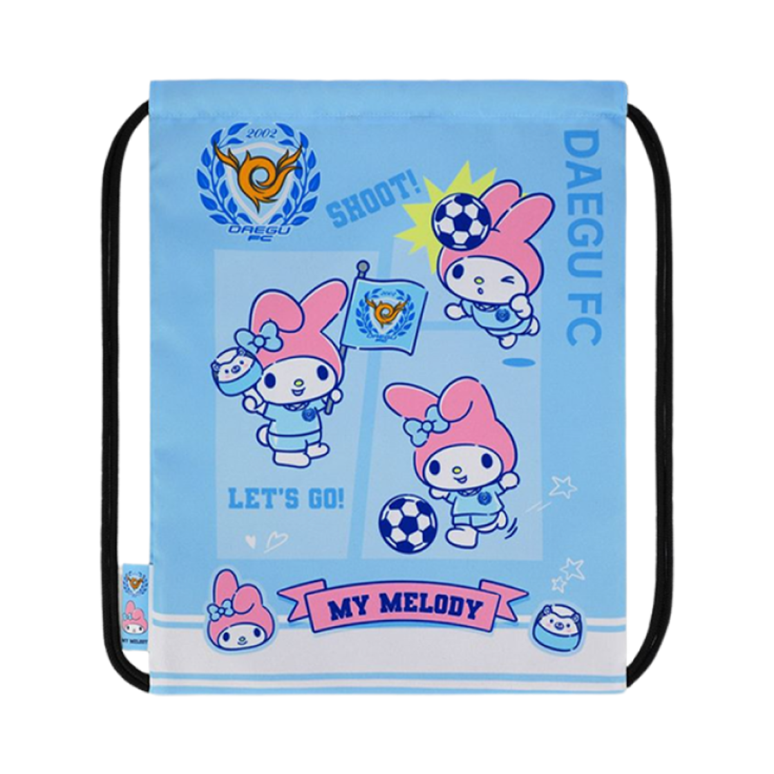 K 리그 x 산리오 캐릭터즈 2025 짐색 마이 멜로디 대구 FC 스카이 블루(K League x Sanrio Characters 2025 Gym Sack My Melody Daegu FC Sky Blue)