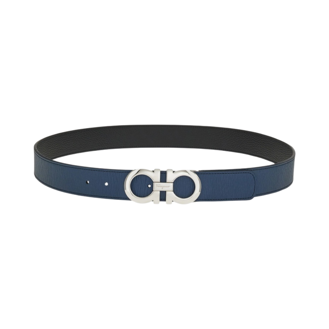 페라가모 리버시블 어드저스터블 간치니 벨트 스톰 블랙(Ferragamo Reversible and Adjustable Gancini Belt Storm Black) - 2
