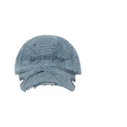 Balenciaga Laser Destroyed Cap Faded Blue