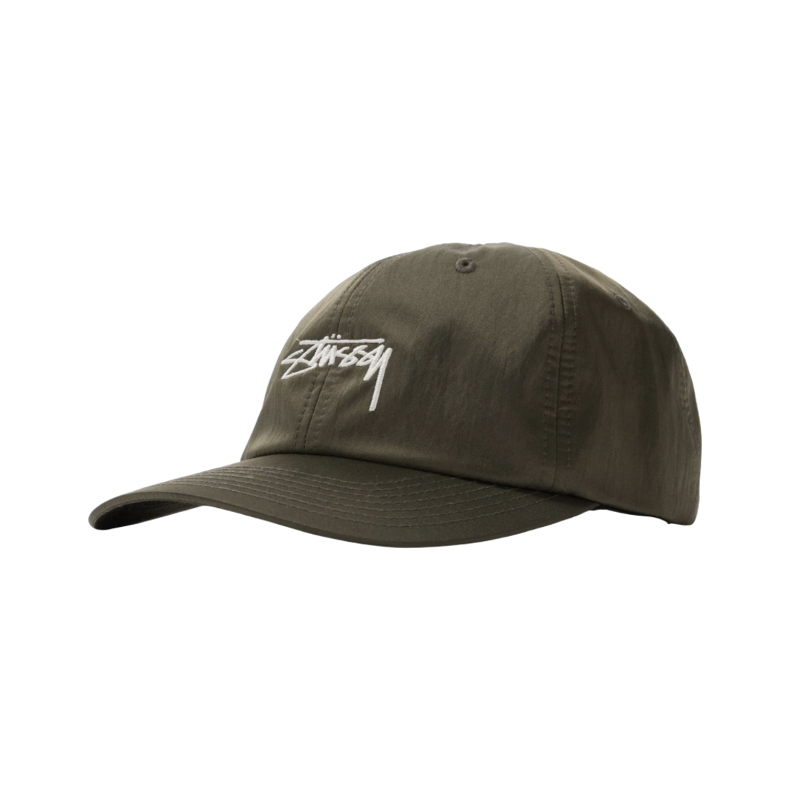 스투시 라인드 나일론 로우 프로 캡 그린(Stussy Lined Nylon Low Pro Cap Green) - 1