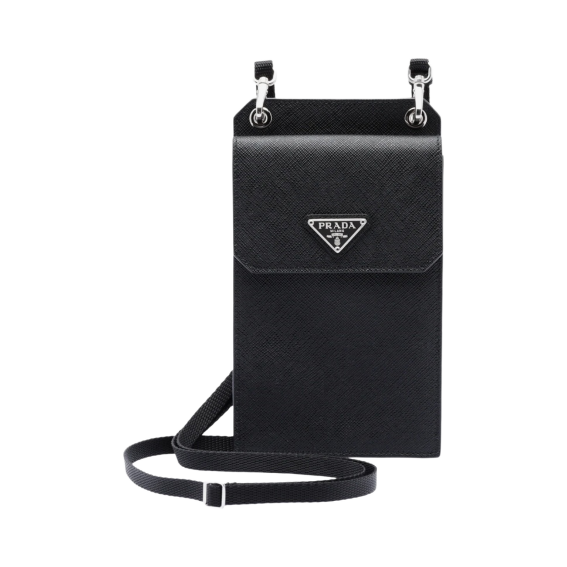 프라다 사피아노 레더 스마트폰 케이스(Prada Saffiano Leather Smartphone Case Black)