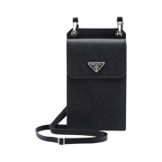 Prada Saffiano Leather Smartphone Case Black