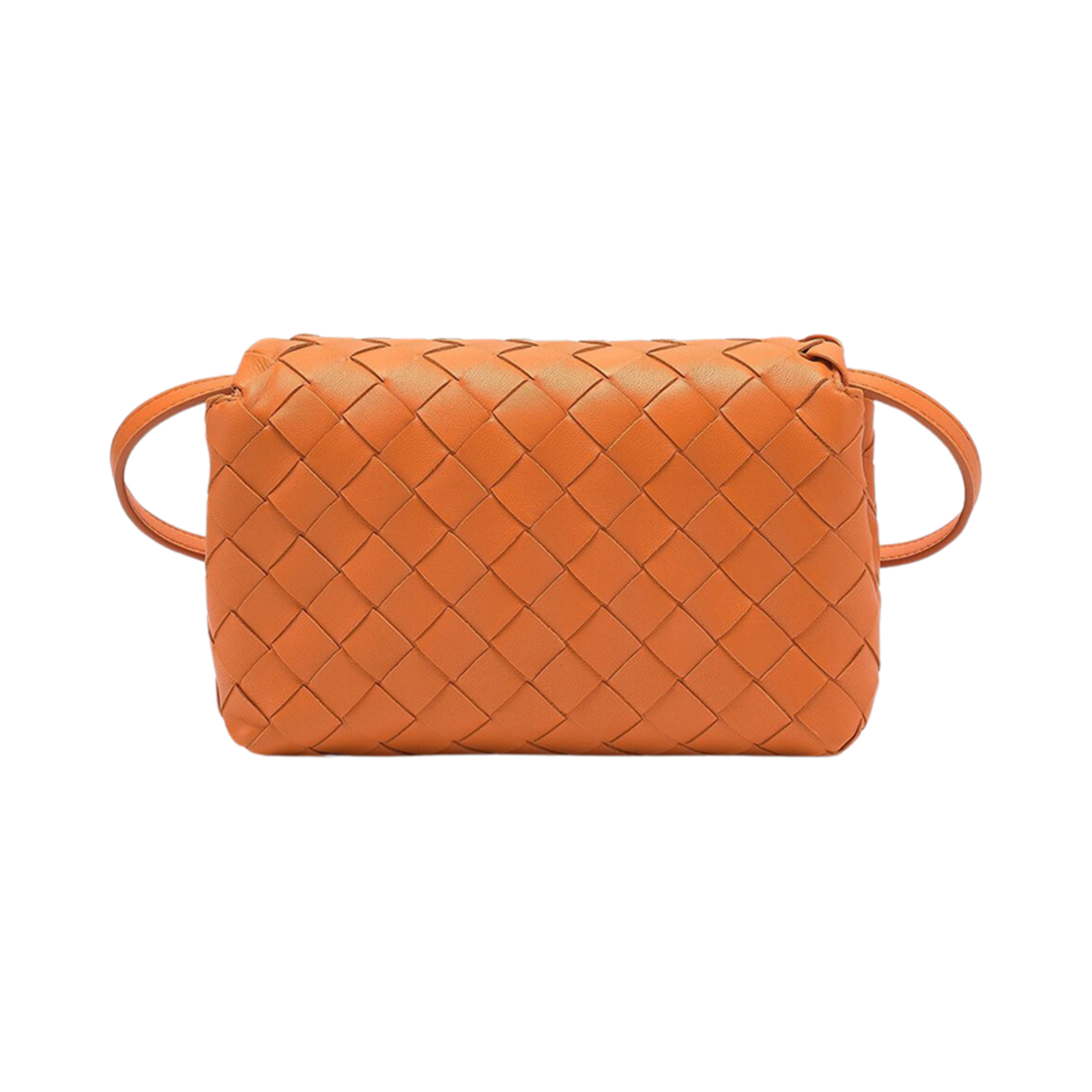 보테가 베네타 인트레치아토 플랩 숄더백 오렌지(Bottega Veneta Intrecciato Flap Shoulder Bag Orange) - 2