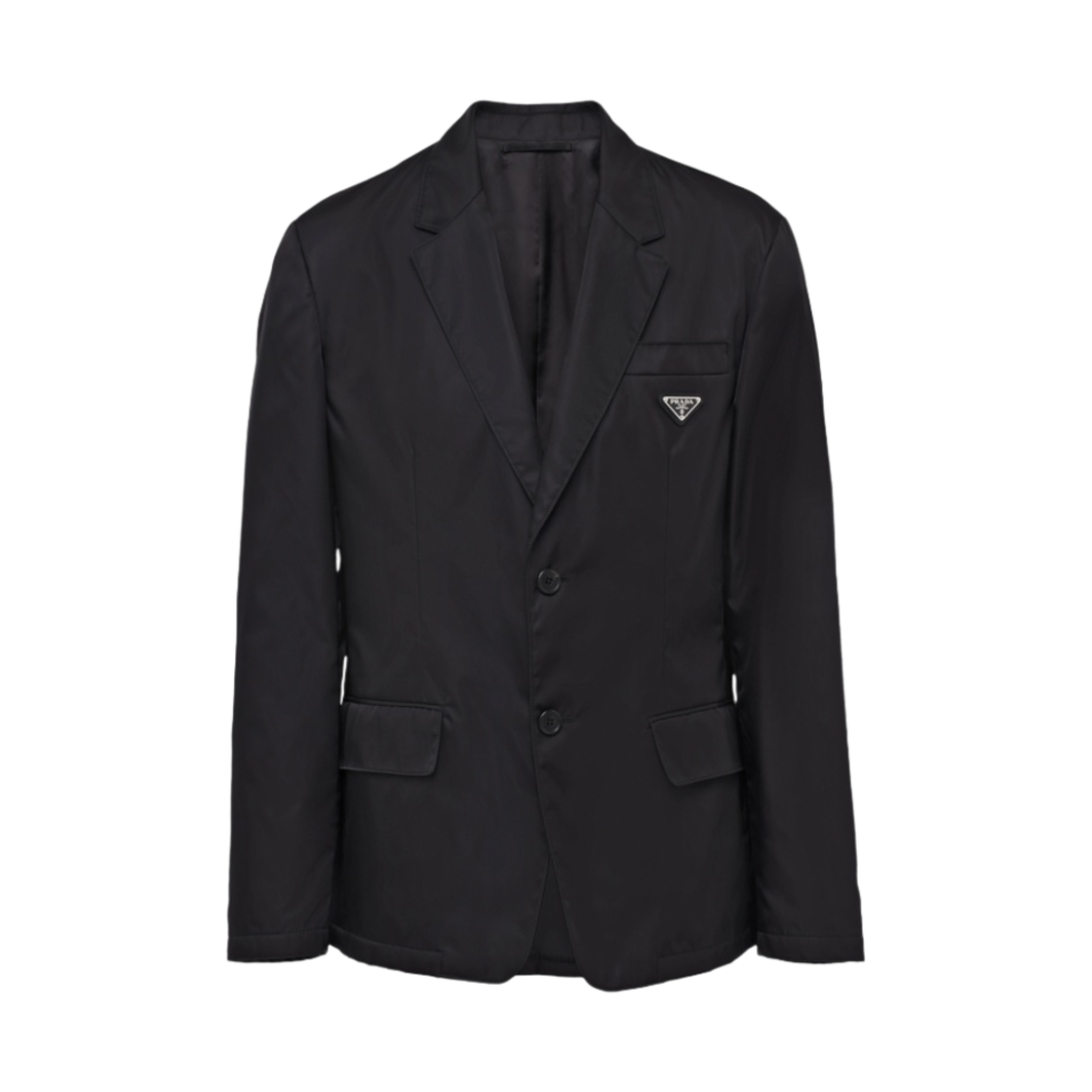 프라다 리나일론 싱글 브레스티드 자켓 블랙(Prada Re-Nylon Single Breasted Jacket Black)