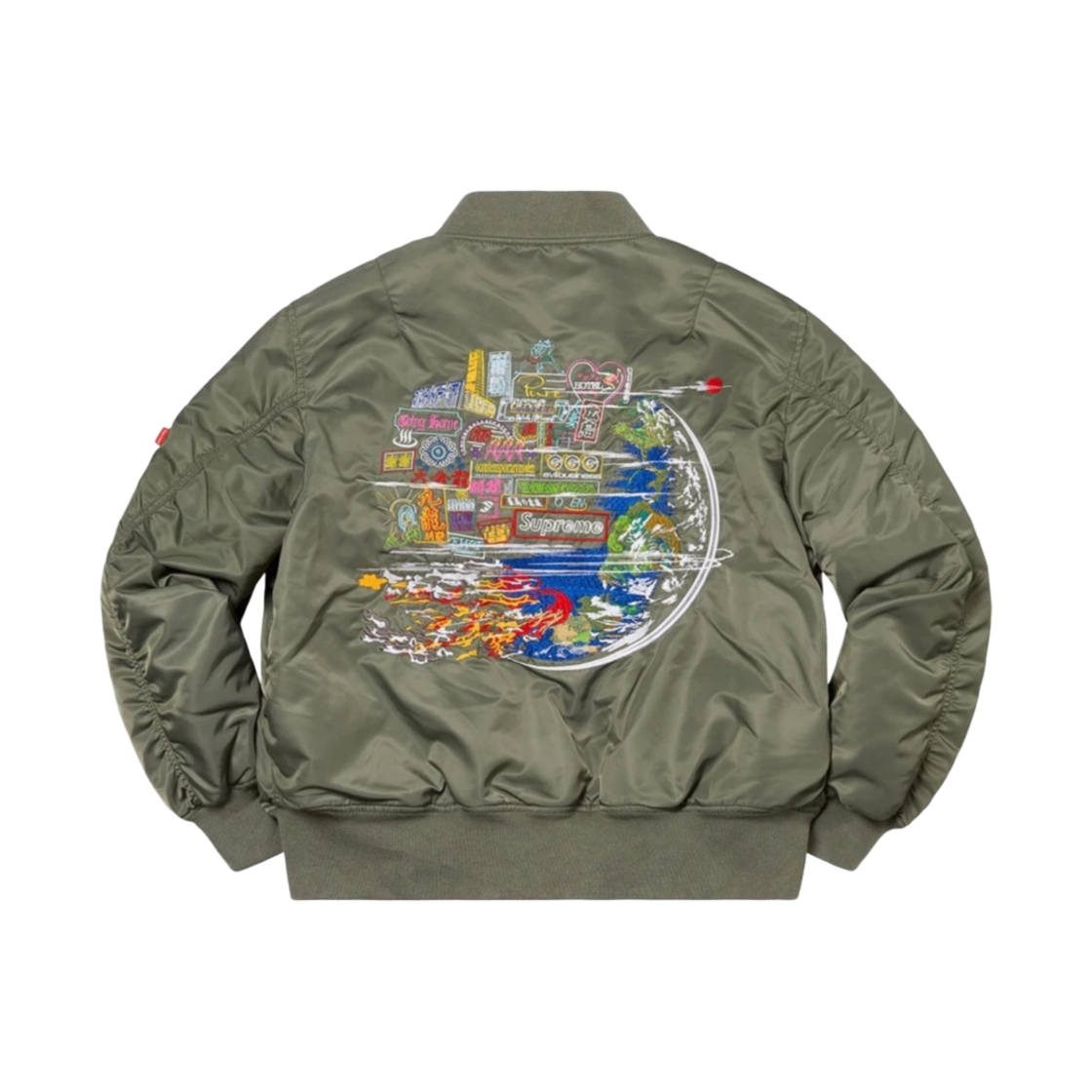 20AW Supreme Globe MA-1 Olive S シュプリーム Supreme Globe MA-1 (FW20) - $348