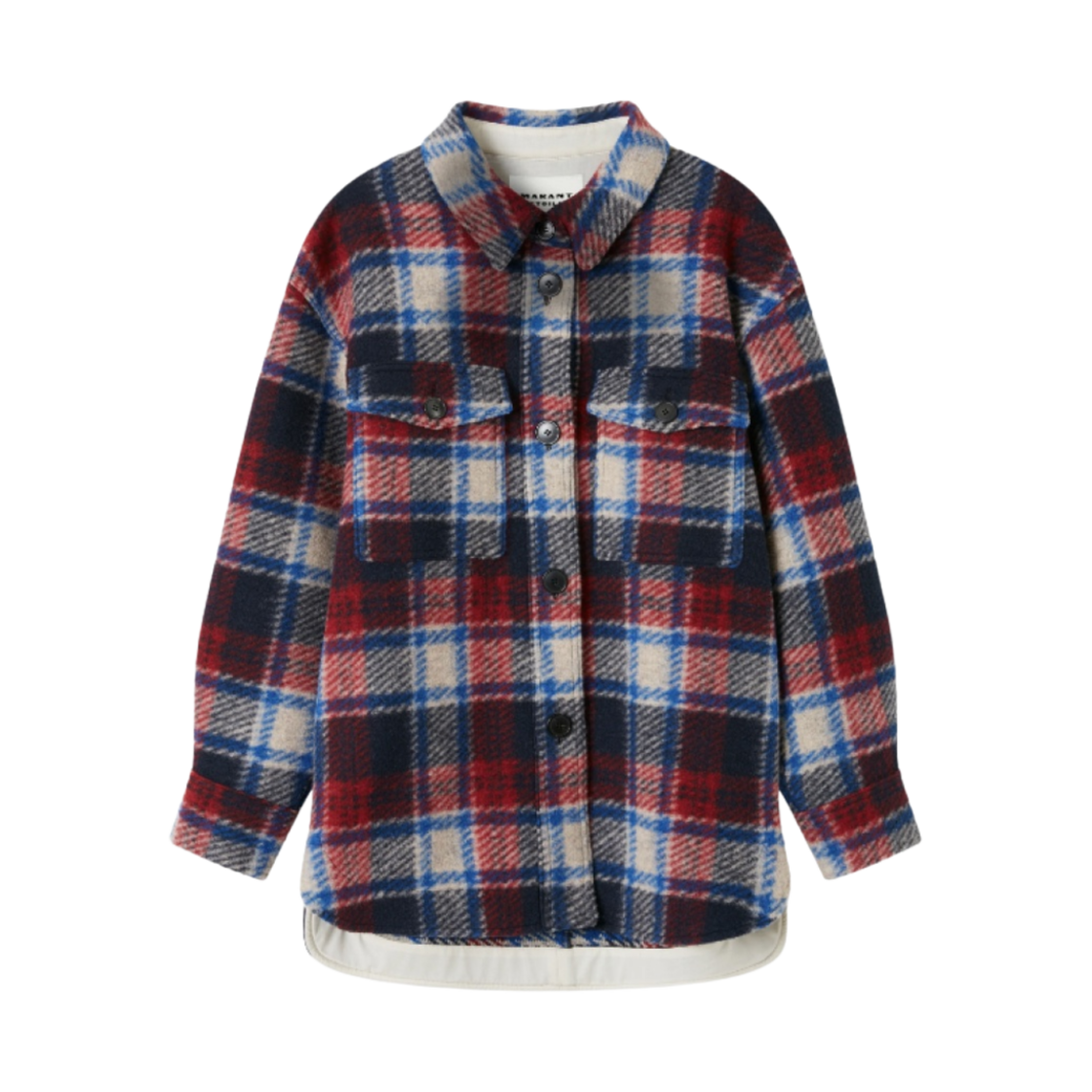 MA0020FA-A1D24E-BURD (W) Isabel Marant Harveli Coat Burgundy - 23SS