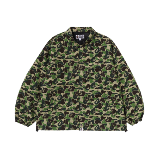 1J73-140-905 BAPE x OVO ABC Camo Coach Jacket Green