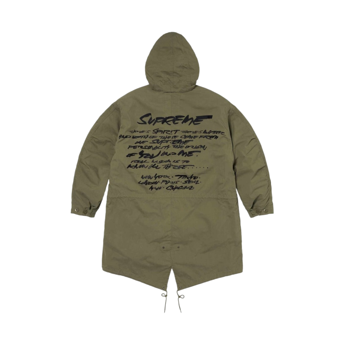 슈프림 퓨추라 피쉬테일 파카 올리브 - 24SS(Supreme Futura Fishtail Parka Olive - 24SS) - 2