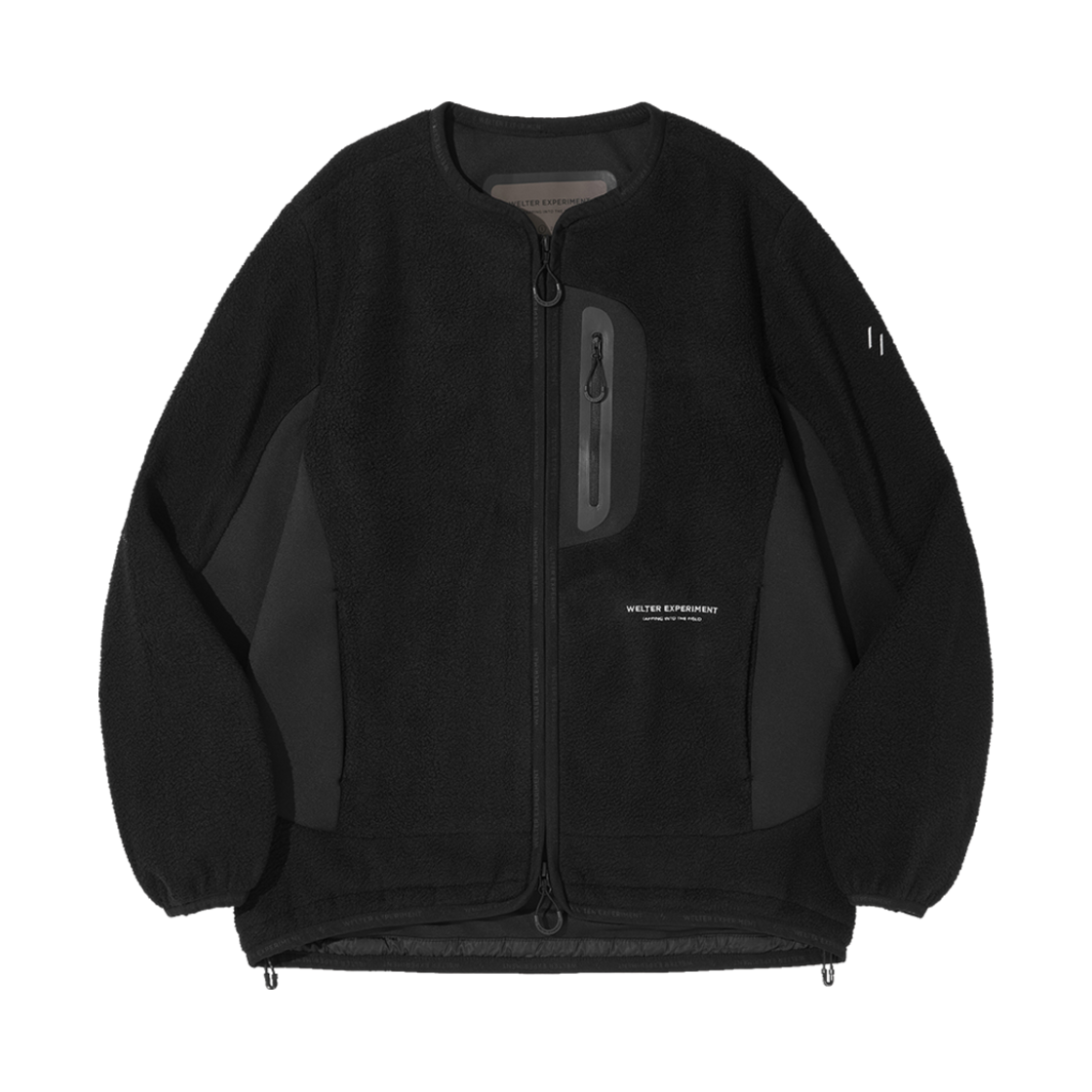 WOL083 Welter Experiment Reflective Pocket Cardigan Black