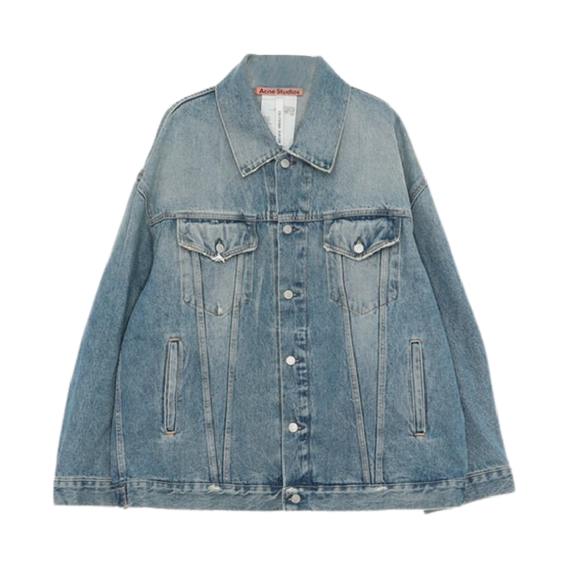 아크네 스튜디오 투포켓 오버사이즈 자켓 블루