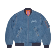 Corteiz Superior Royale Denim Bomber Washed Blue