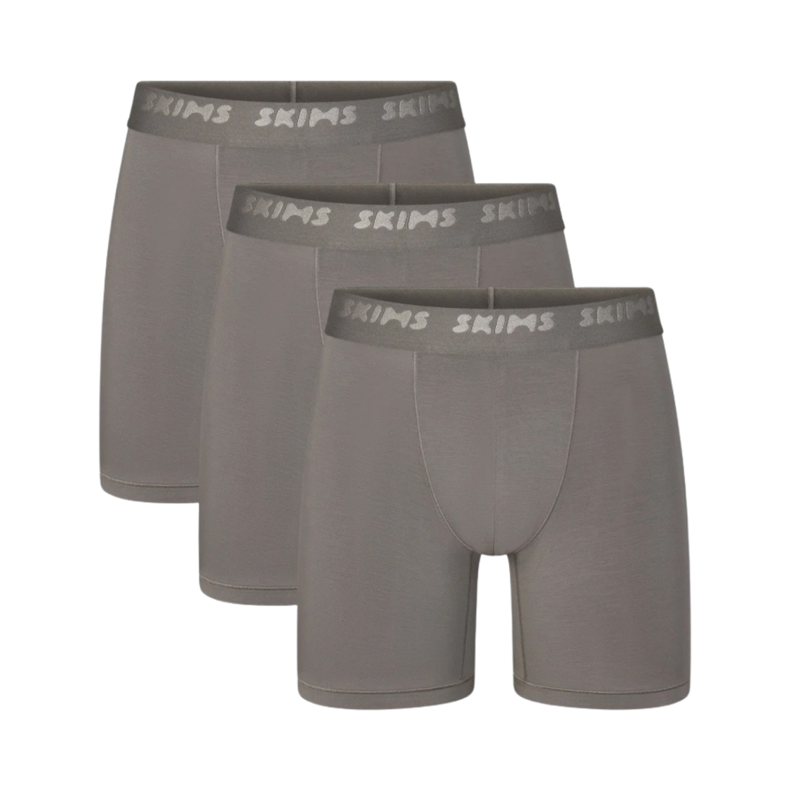스킴스 스트레치 5 박서 브리프 3팩 건메탈(Skims Stretch 5 Boxer Brief 3-Pack Gunmetal)