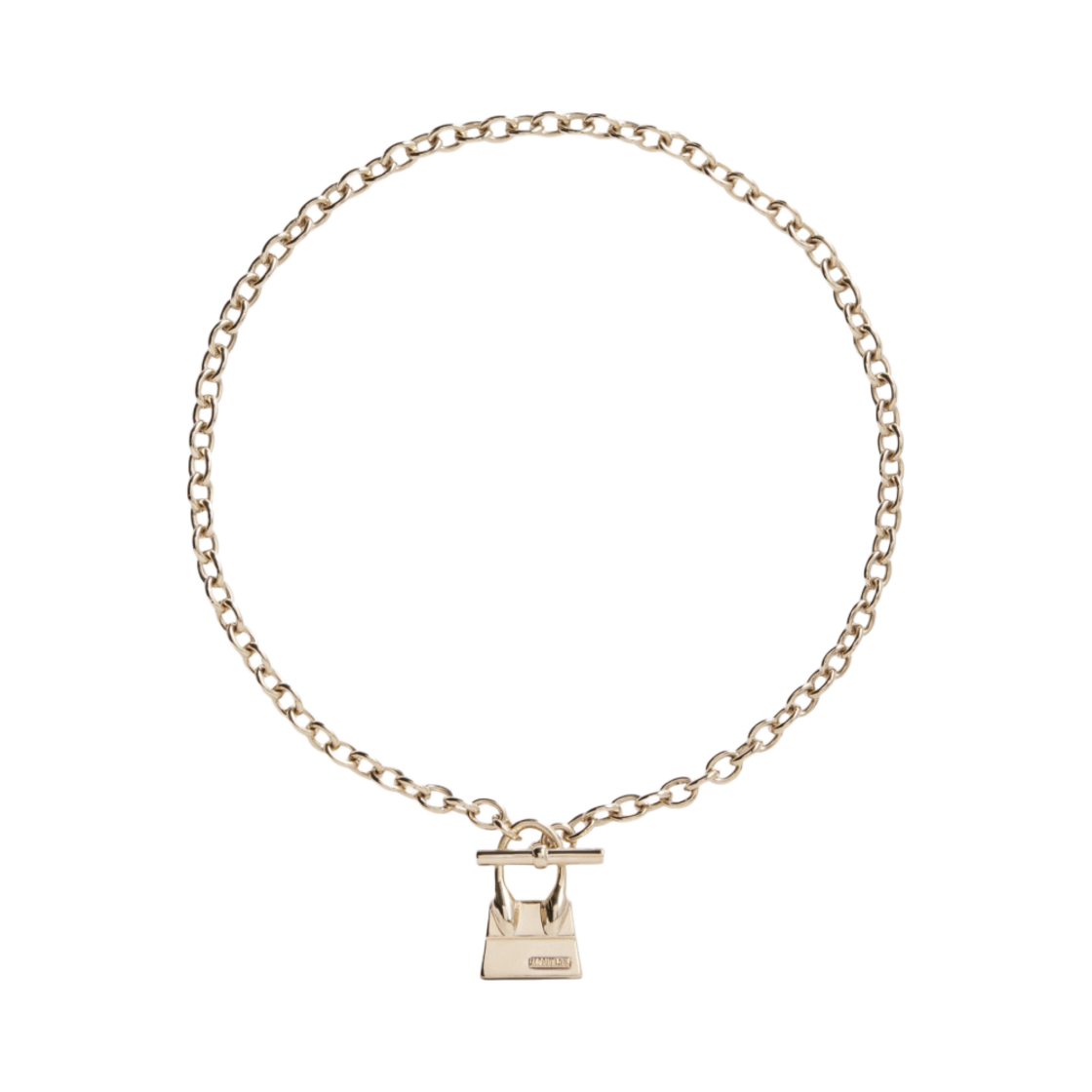 자크뮈스 르 꼴리에 치키토 바레 토글 참 네클리스 라이트 골드(Jacquemus Le Collier Chiquito Barre Toggle Charm Necklace Light Gold) - 1