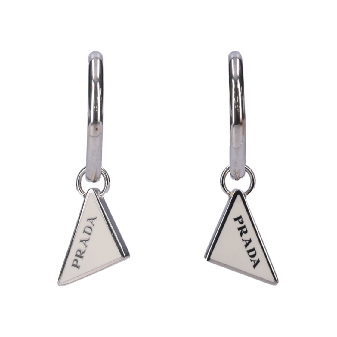 ITQW2TIRT5NT Prada Symbole Drop Earrings White