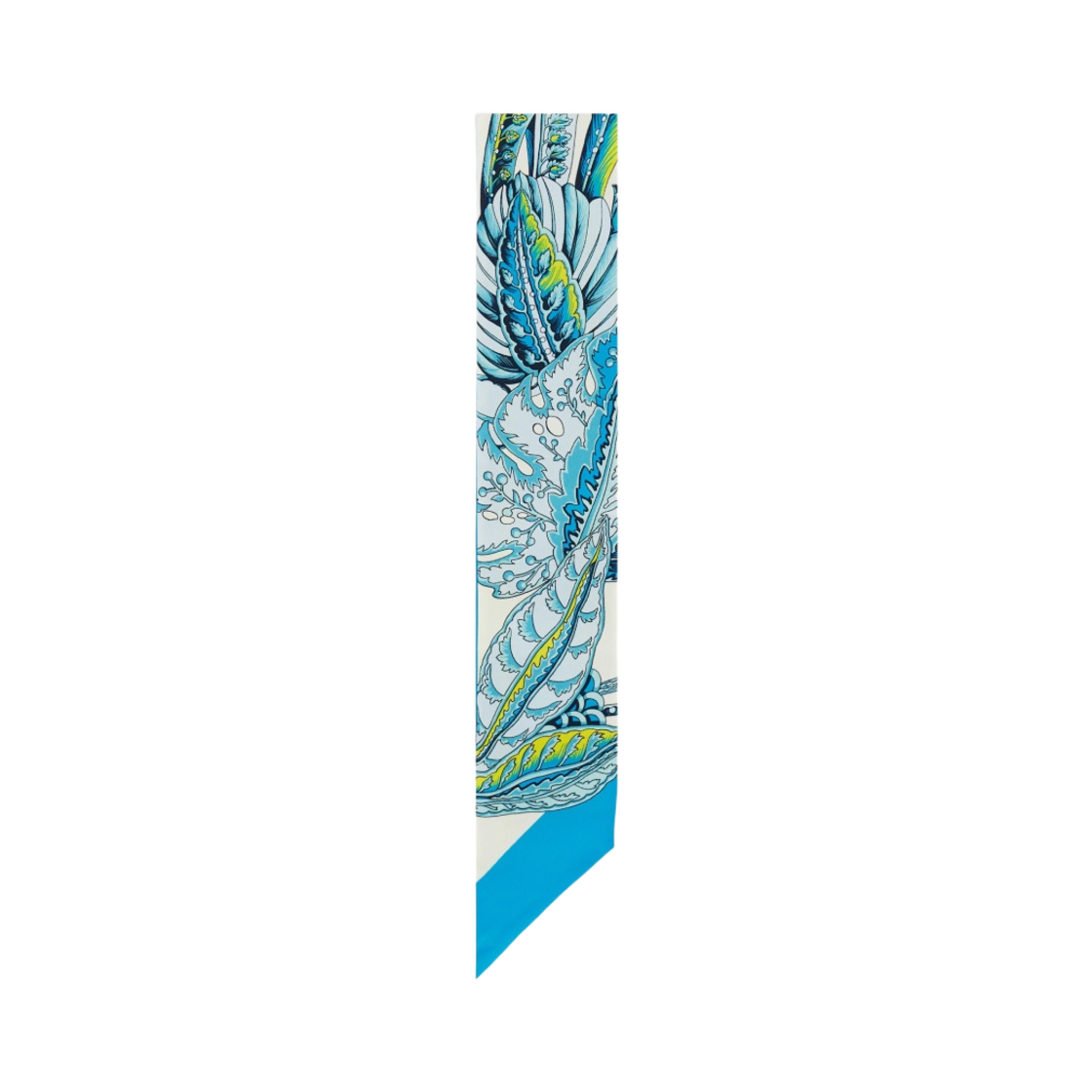 (W) 페라가모 토고 프린트 실크 방도 아이보리 터콰이즈((W) Ferragamo Togo Print Silk Bandeau Ivory Turquoise) - 2