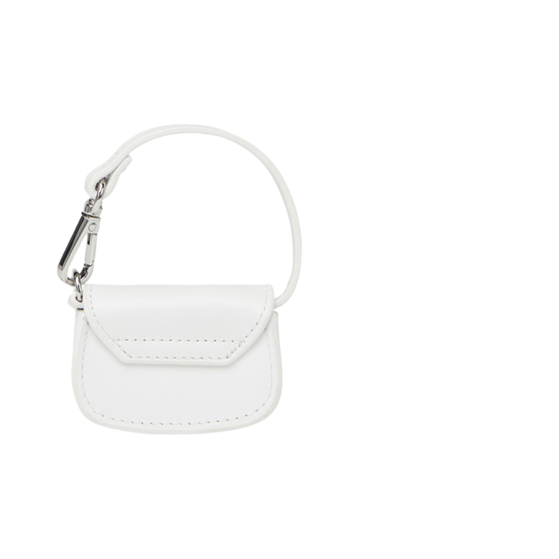 디젤 1DR 마이크로 레더 백 참 화이트(Diesel 1DR Micro Leather Bag Charm White) - 3