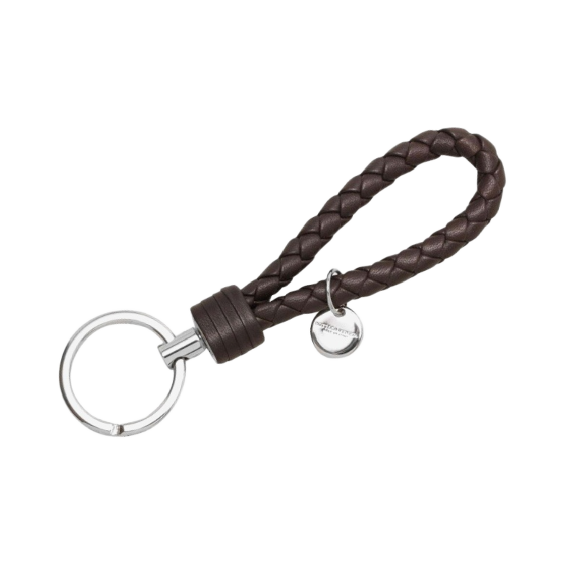 보테가 베네타 로고 태그 키링 에스프레소(Bottega Veneta Logo Tag Keyring Espresso)