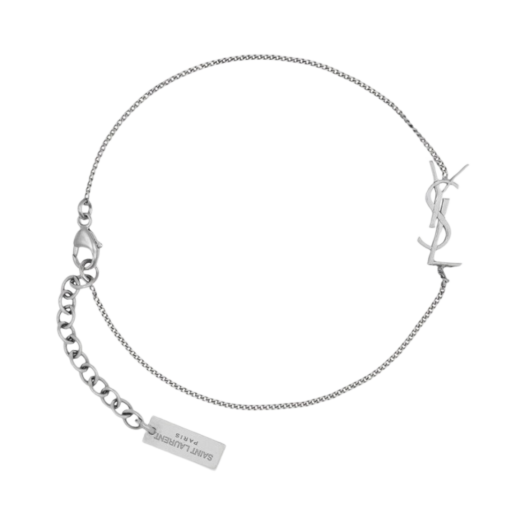 (W) Saint Laurent Opyum Charm Bracelet in Silver Brass