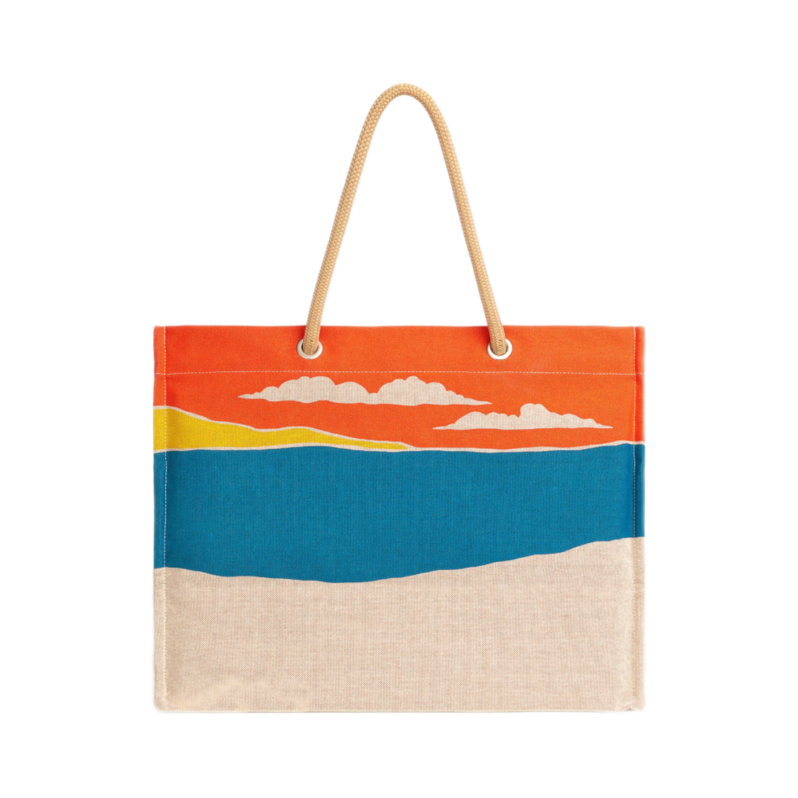에르메스 스탑오버 앳 더 비치 비치 백 H 캔버스 코튼 & 멀티꼴로르(Hermes Stopover At The Beach Beach Bag H Canvas Cotton & Multicolore) - 3