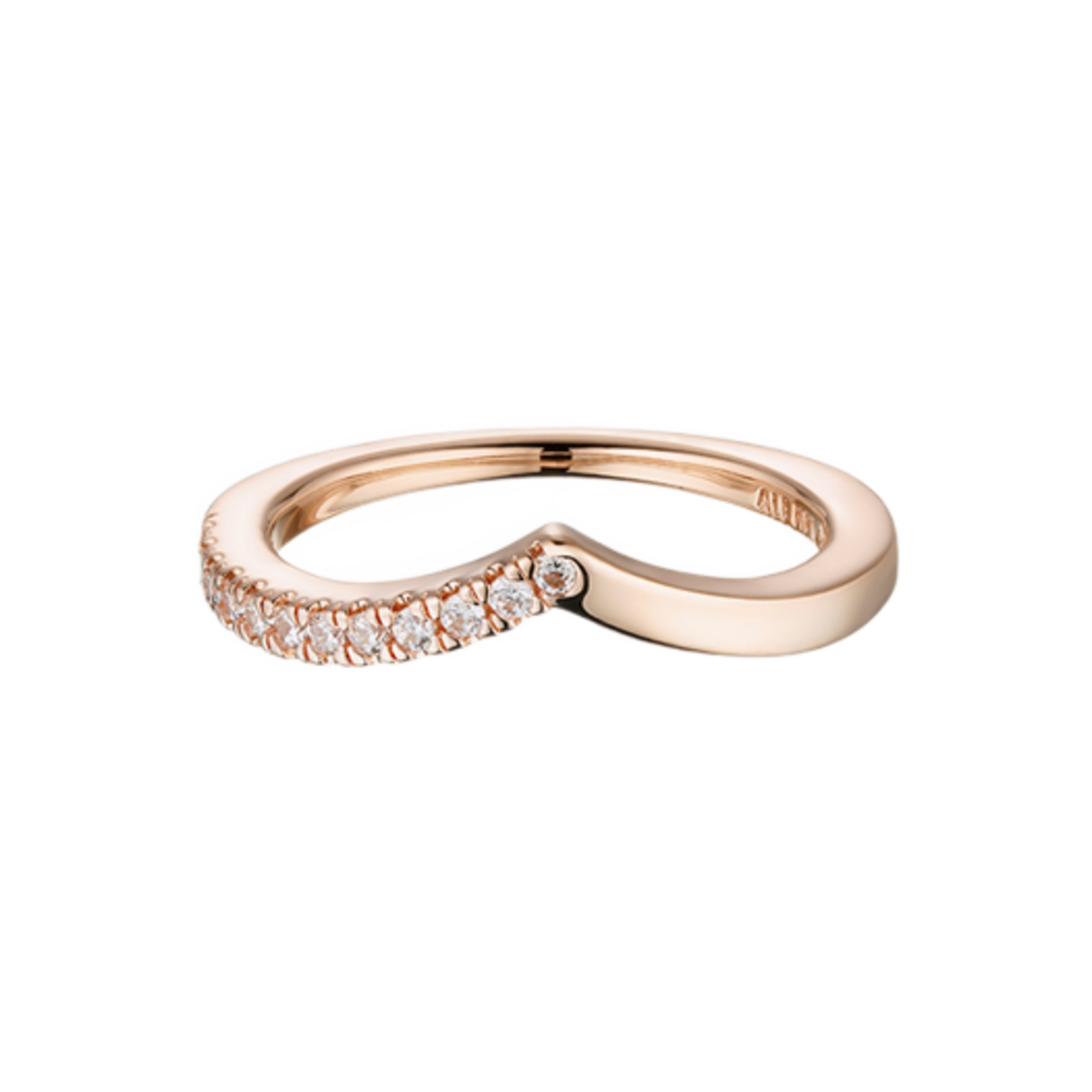 (W) 판도라 타임리스 위시 하프 스파클링 링 로즈 골드 플래팅((W) Pandora Timeless Wish Half Sparkling Ring Rose Gold Plated) - 1