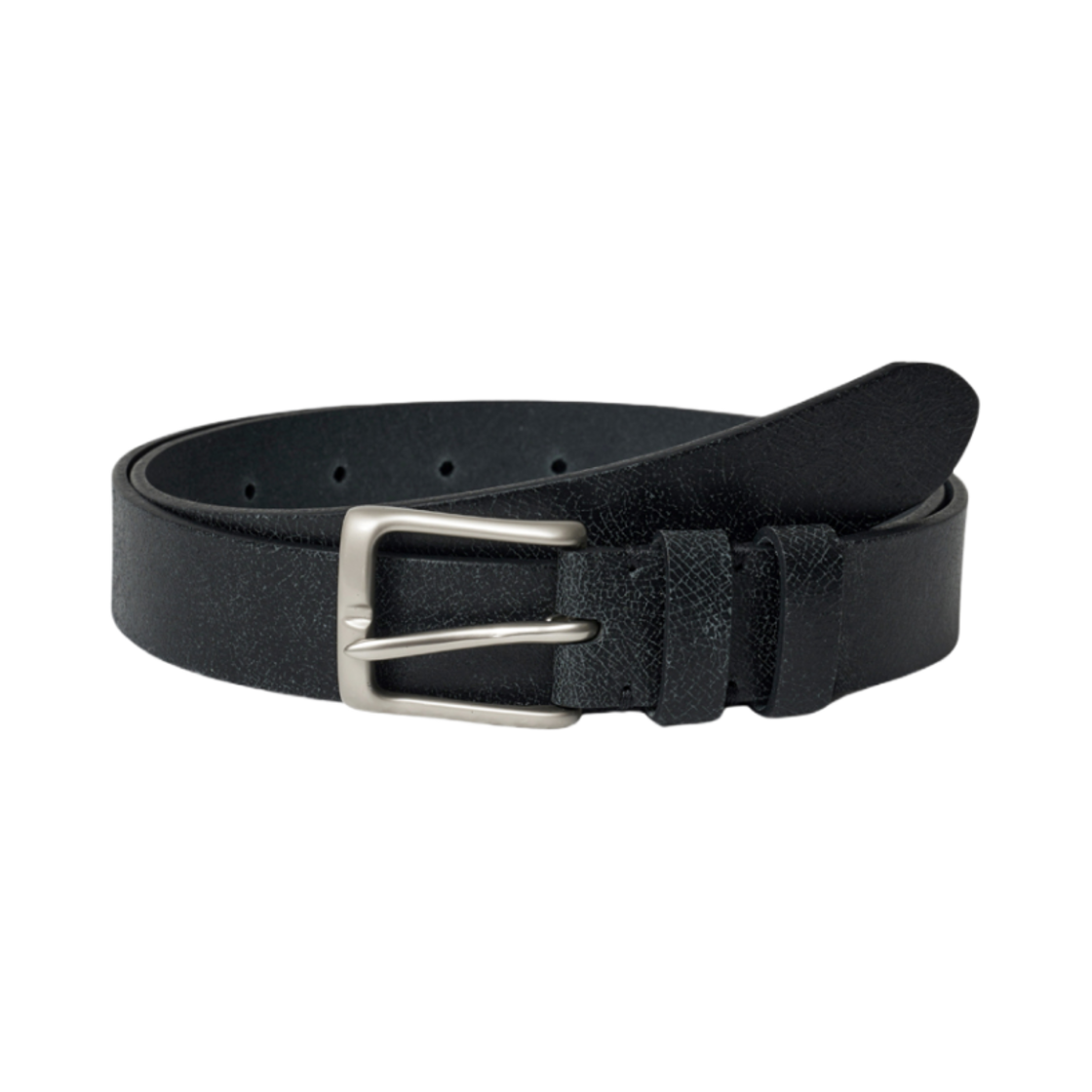 해칭룸 레더 벨트 크랙 블랙(Hatchingroom Leather Belt Crack Black)