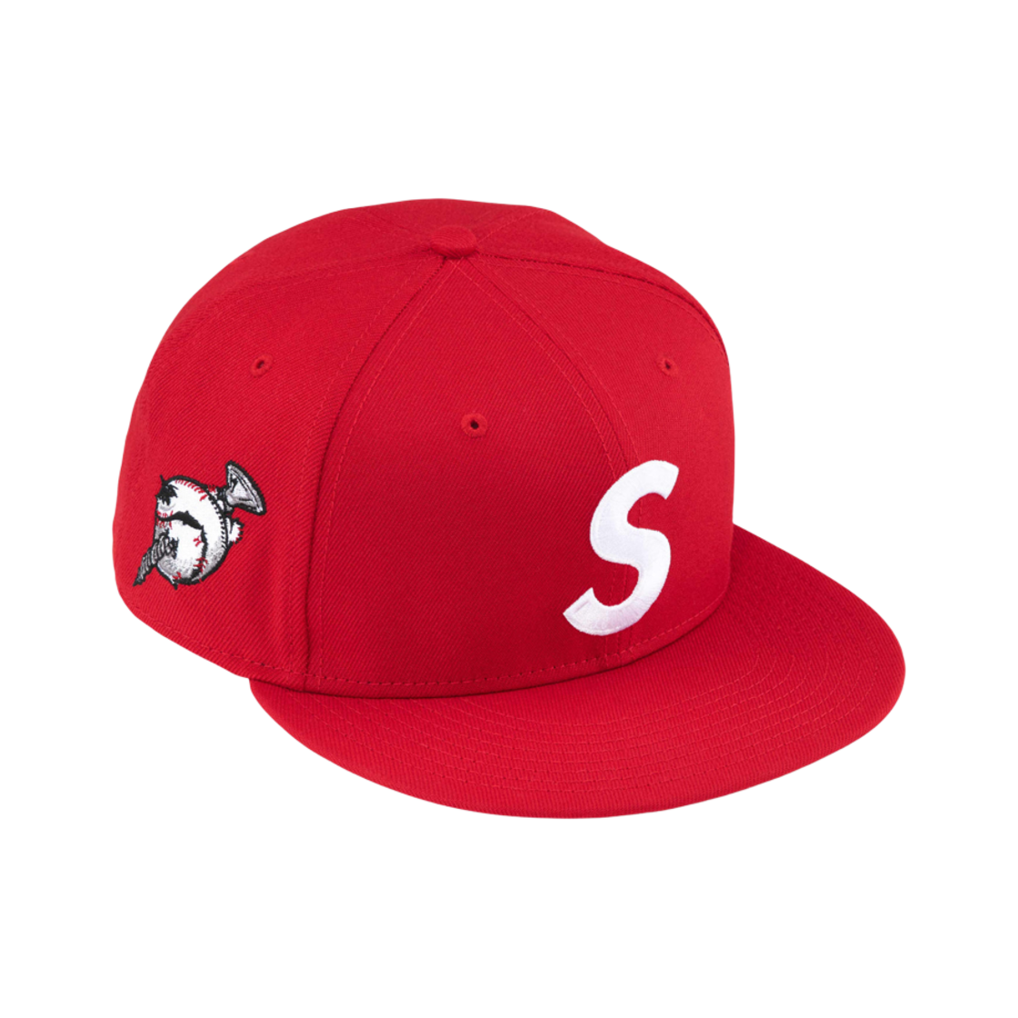 슈프림 x 뉴에라 스크류 볼 S 로고 레드 - 24FW(Supreme x New Era Screw Ball S Logo Red - 24FW) - 1