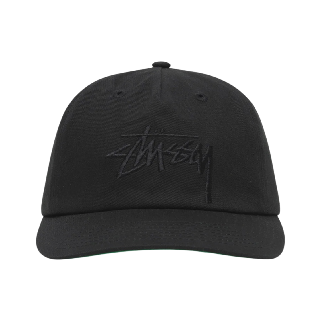 스투시 미드 뎁스 빅 스탁 스냅백 블랙(Stussy Mid-Depth Big Stock Snapback Black) - 1