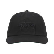 Stussy Mid-Depth Big Stock Snapback Black