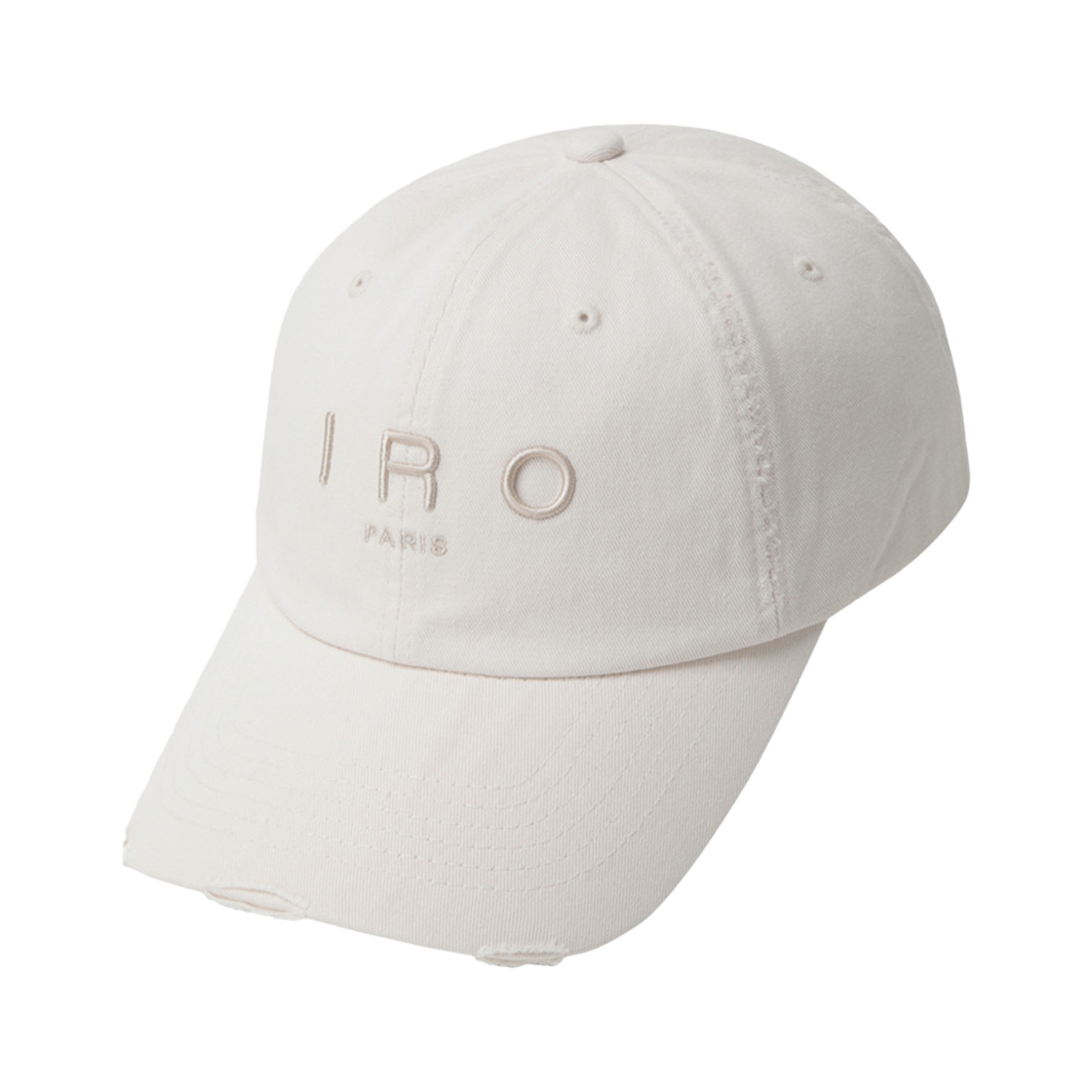 이로 베이직 로고 코튼 볼캡 아이보리(Iro [Online Exclusive] Basic Logo Cotton Ball Cap Black)