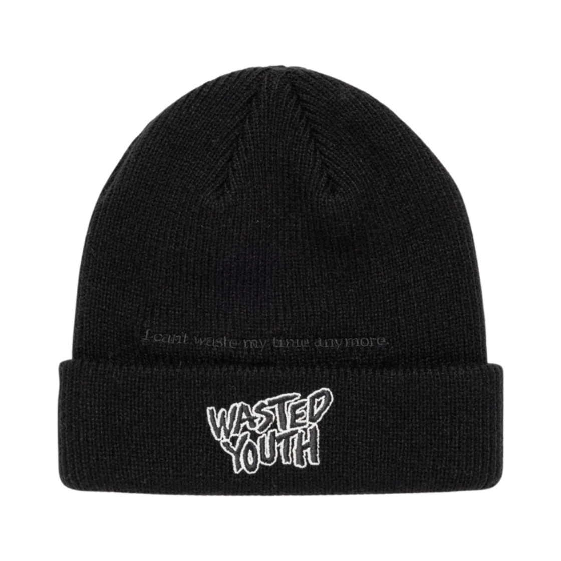 베르디 웨이스티드 유스 비니 블랙(Verdy Wasted Youth Beanie Black)